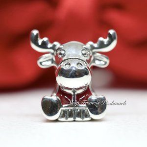Pandora Moose Maple Leaf Silver Charm 798931C01